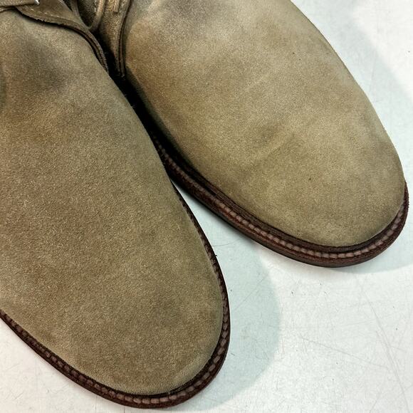 EXCELLENT Alden Restoration 1494 Unlined Chukka Boot (Tan Suede) Made in USA 13 - Picture 7 of 11